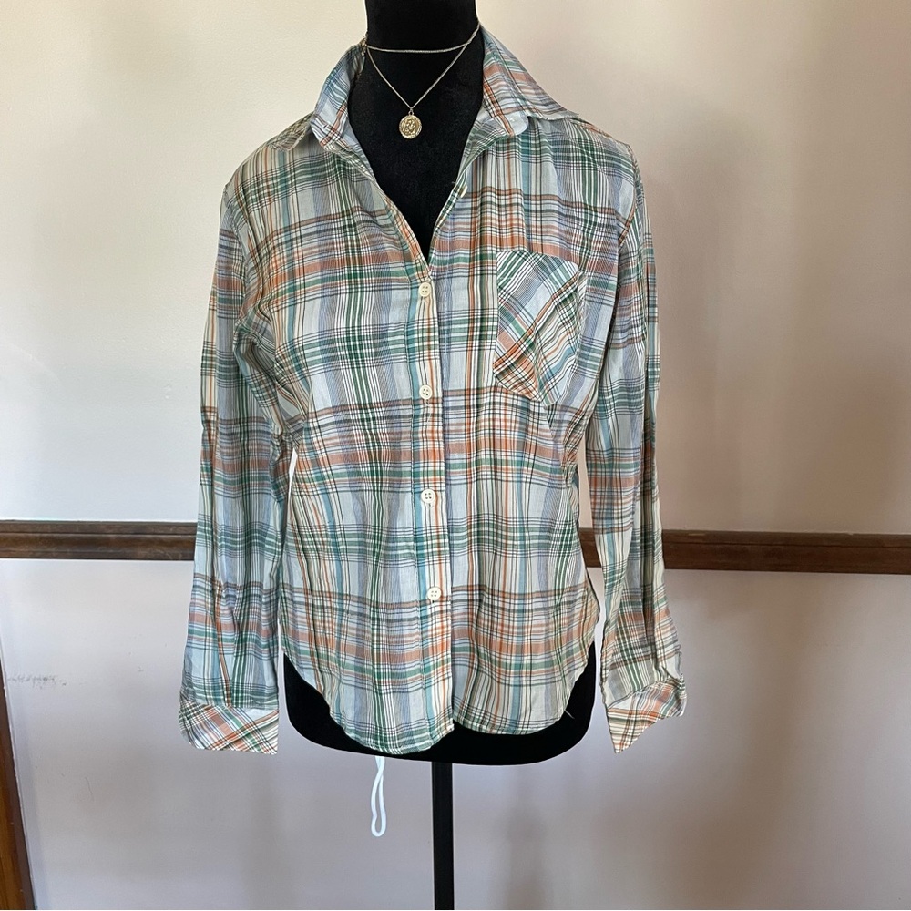 Vintage Foxmoor Plaid Cowboy shirt 70s Retro Cottagecore Westen Ranchcore Grunge